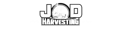 JD harvesting logo white